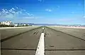 The runway of RAF Gibraltar/Gibraltar Airport looking from East to West