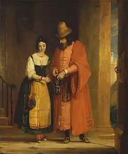 Shylock and Jessica by Gilbert Stuart Newton