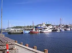 Boats in the Gilleleje inner harbour