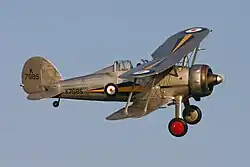 A Gloster Gladiator biplane