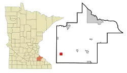Location of Kenyon, Minnesota