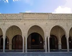 The façade of the prayer hall, south side of the courtyard