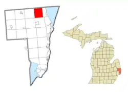 Location within St. Clair County