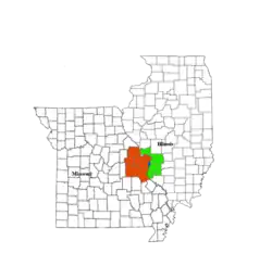 Map of the St. Louis Metropolitan Statistical Area