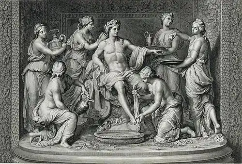 Apollo attended by nymphs by François Girardon and Thomas Regnaudin, ca.&nbsp;1670