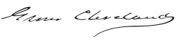 Grover Cleveland's signature
