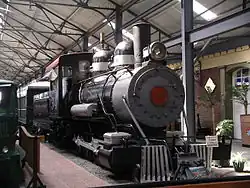 Steam locomotive No 34 in GC Railway museum.
