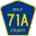 County Road 71A marker