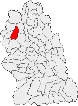 Location in Hunedoara County