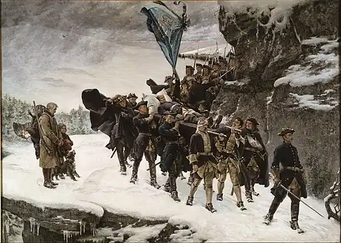 Gustaf Cederström, Bringing Home the Body of King Charles XII