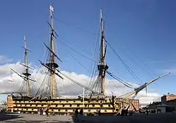 HMS&nbsp;Victory: the only ship of the line that is preserved.