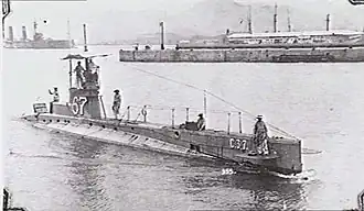 C37 in Valletta Harbour, Malta, circa. 1916