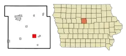 Location of Jewell Junction, Iowa