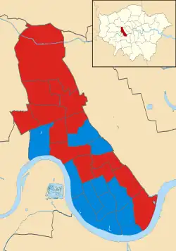 Hammersmith and Fulham 1994 results map