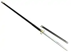 Han dynasty Sha 铩 with bat shaped guard and scabbard