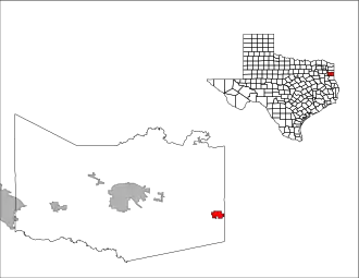 Location within Harrison County