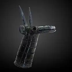 Head of dragon dating from the Neo-Babylonian Empire (626 BCE&nbsp;– 539 BCE) from the Louvre Museum's collection