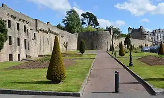 The medieval ramparts.