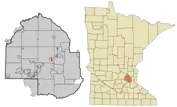 Location of Medicine Lake, Minnesota