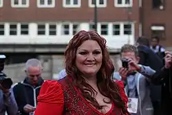 Singer Hera Björk at the Eurovision Song Contest 2010