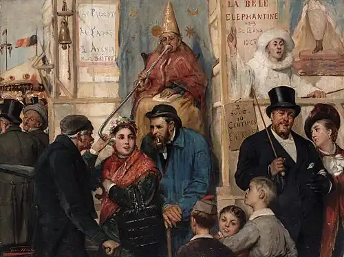 The kermesse of Brussels of 1880, Léon Herbo, 1880