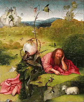 Hieronymus Bosch, St. John the Baptist in the Wilderness, 1489