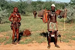 Himba herders the Kaokoveld desert