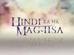 An image with a light yellow and gray background. The series title is displayed on the center of the image. The logo of GMA Network is displayed on the upper right side of the image.