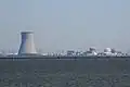 The entire PSE&G nuclear complex as seen from Augustine Beach, Delaware