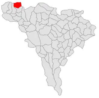 Location in Alba County