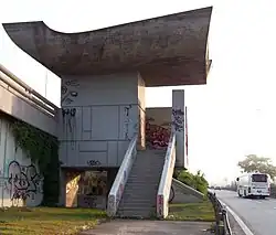 Concrete sculpture named "Hroší lázeň", meaning "hippo bath"