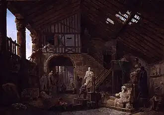 Studio of an Antiquities Restorer in Rome (1783), 101 x 143&nbsp;cm., Toledo Museum of Art