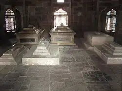 Cenotaphs inside the central tomb chamber