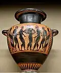 Hydria-black figure type