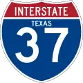 Interstate 37 marker