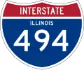 Interstate 494 marker
