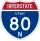 Interstate 80N marker