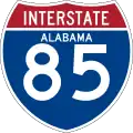 Interstate 85 marker