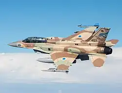 An F-16I Sufa of 253 Squadron "Negev" during an exercise in Dezember 2016
