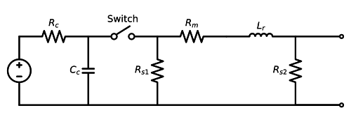 Simplified Schematic of the 1.2/50-8/20 μs Combination Wave Generator