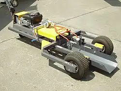 Towbarless tractor for smaller aircraft