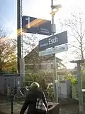 Ibbenbüren-Esch station sign