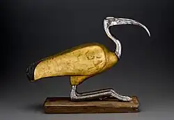 Ibis coffin; 305–30&nbsp;BC; wood, silver, gold, and rock crystal; 38.2 × 20.2 × 55.8&nbsp;cm; Brooklyn Museum (New York City)