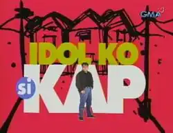 An image of Bong Revilla. The series title is displayed on the center of the image. The logo of GMA Network is displayed on the upper right side of the image.