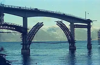 Construction of the Ikjefjord bridge
