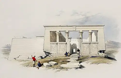 An Egyptian temple