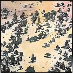 In Canyon de Chelly, oil/canvas, 60" x 60", 1996