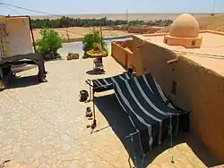 A courtyard at Chebika