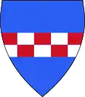 Incorrect version of the Coat of Arms of the House of Hauteville (fess instead of bend)