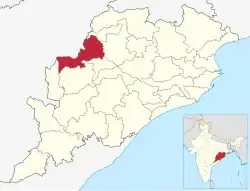 Location in Odisha